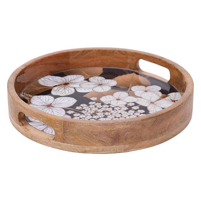 Vassoio Tondo con Maniglie Botanicum