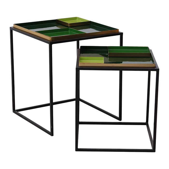 Green Tone Coffee Tables - Set 2