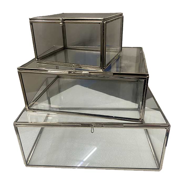 Scatole Vanity Silver - Set 3