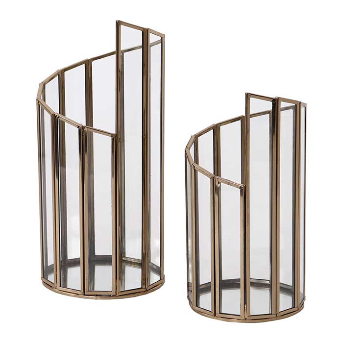 Vanity Gold Candle Holder - Set 2