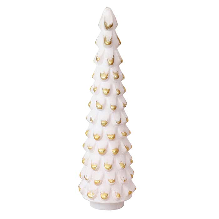 Glass Tree White/Gold Shade