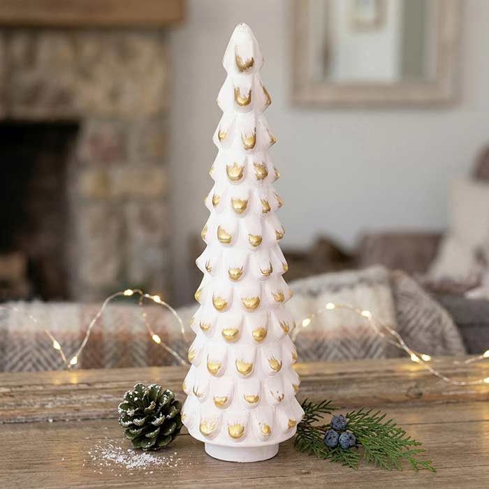 Albero Vetro White/Gold Shade