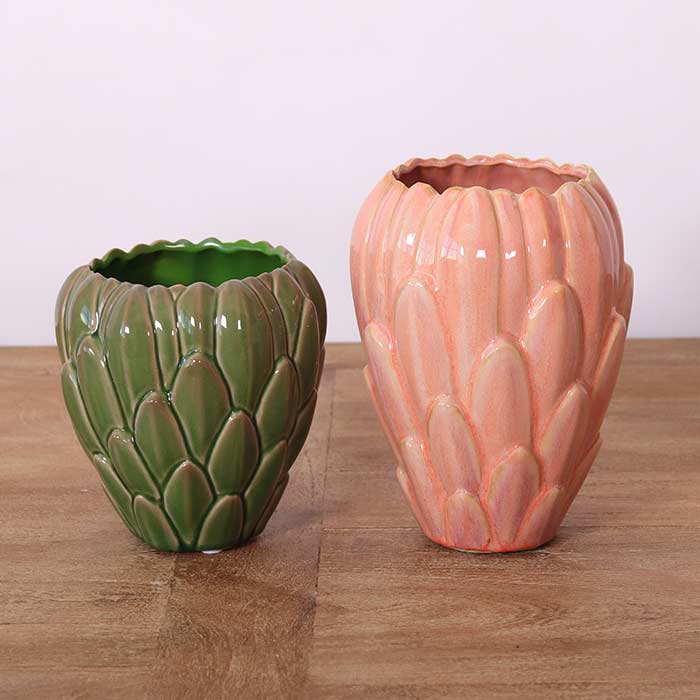 Vasi Printemps Pink/Green - Set 2