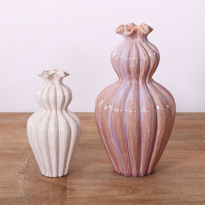 Vasi Alma Light Pink/White - Set 2