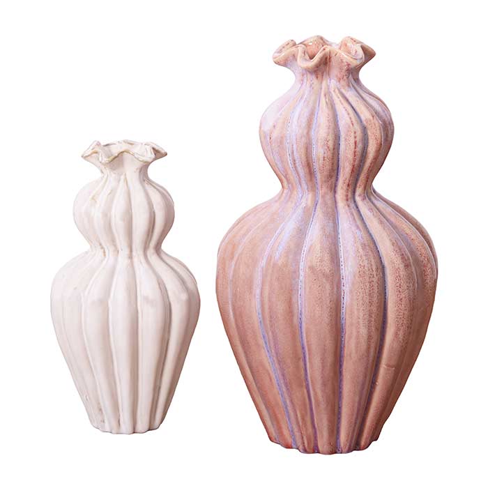 Vasi Alma Light Pink/White - Set 2