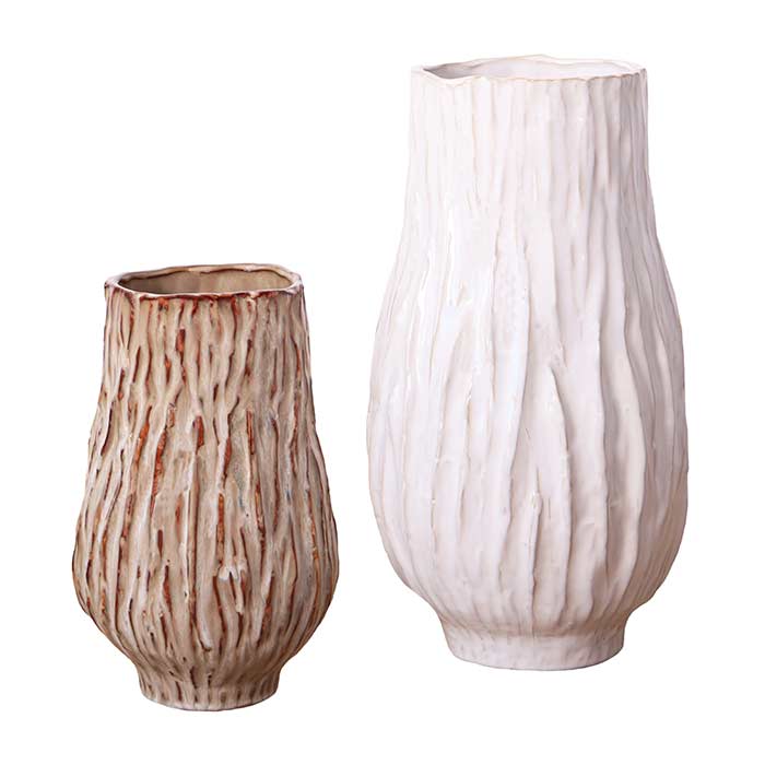 Vasi Sibilla White/Cream - Set 2