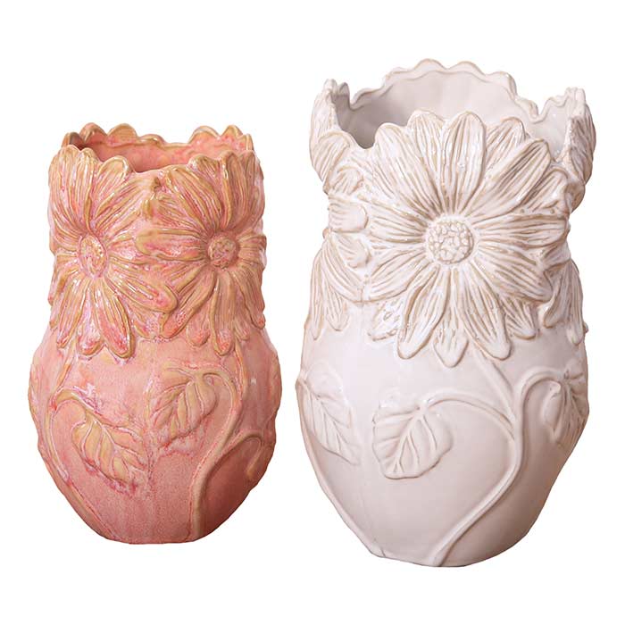 Vasi Daisy Dream White/Pink - Set 2