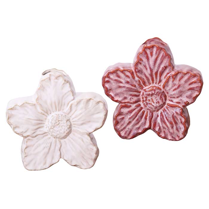 Vasi Fiori White/Dark Pink - Set 2