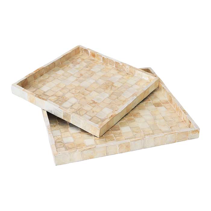 Vassoi Quadrati Shells - Set 2