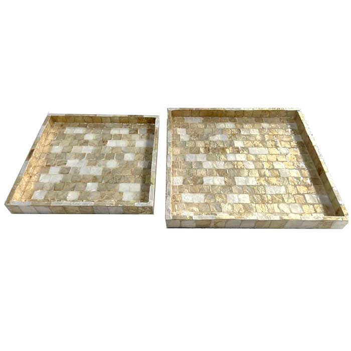 Vassoi Quadrati Shells - Set 2