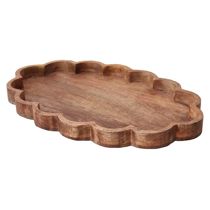 Oval Biscuit Design Tray