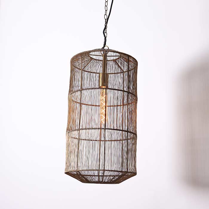 Lampadario Passport Slim Antic Gold