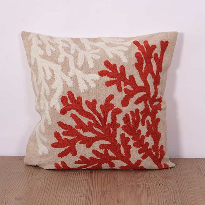 Cuscino Reef Red and White - S