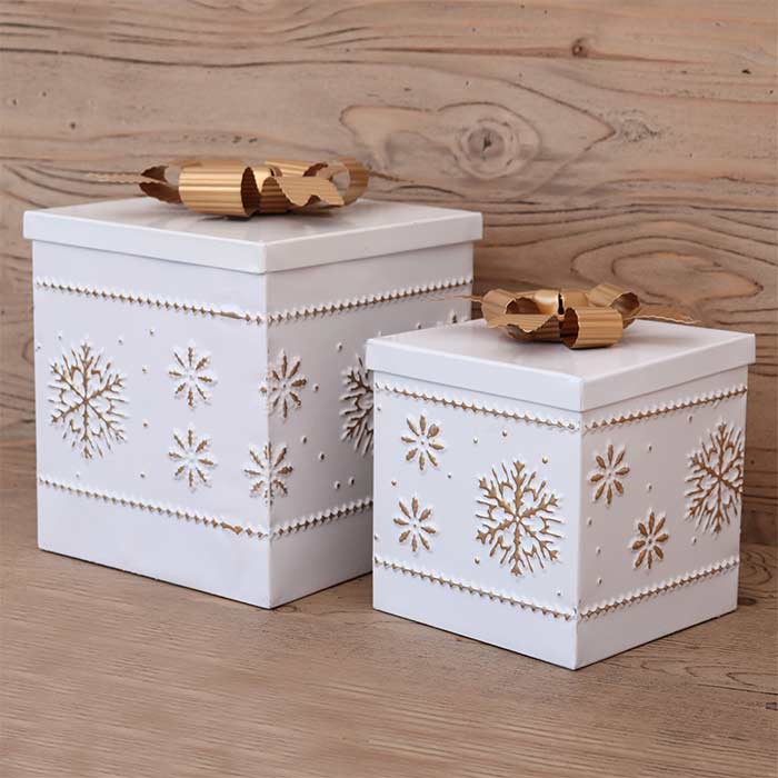 Box Bianco Natale Square - Set 2