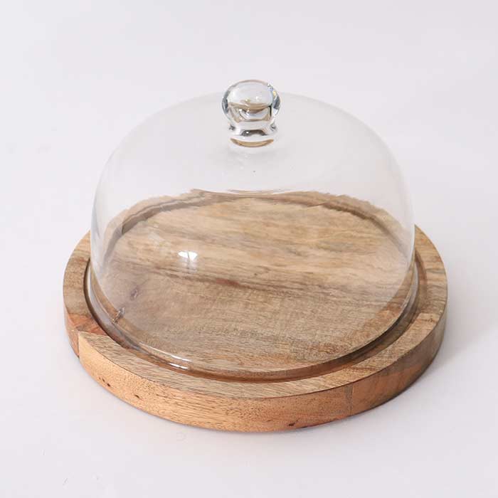 Piatto con Cloche Vetro Maison - L