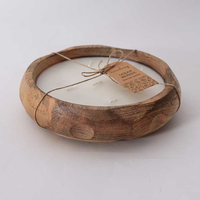 Contenitore Farm Round con Cera Ocean Breeze - L