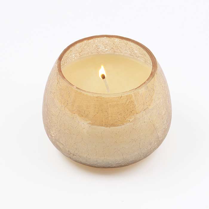 Contenitore Vetro Splendor con Cera Vaniglia - XS