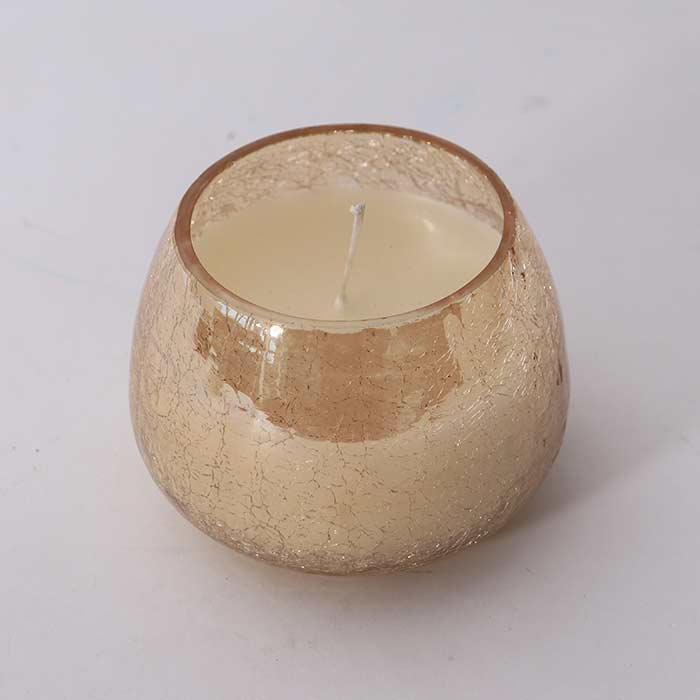 Contenitore Vetro Splendor con Cera Vaniglia - XS