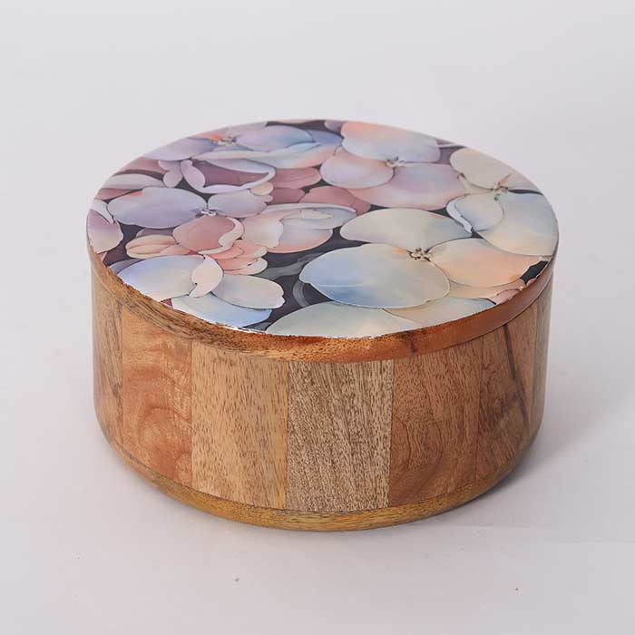 Scatola Tonda Fleuri