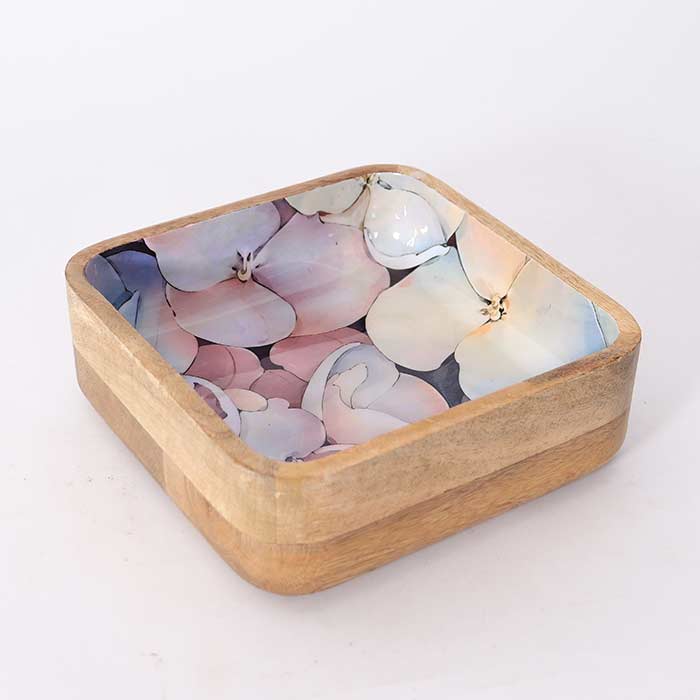 Ciotola Quadrata Fleuri