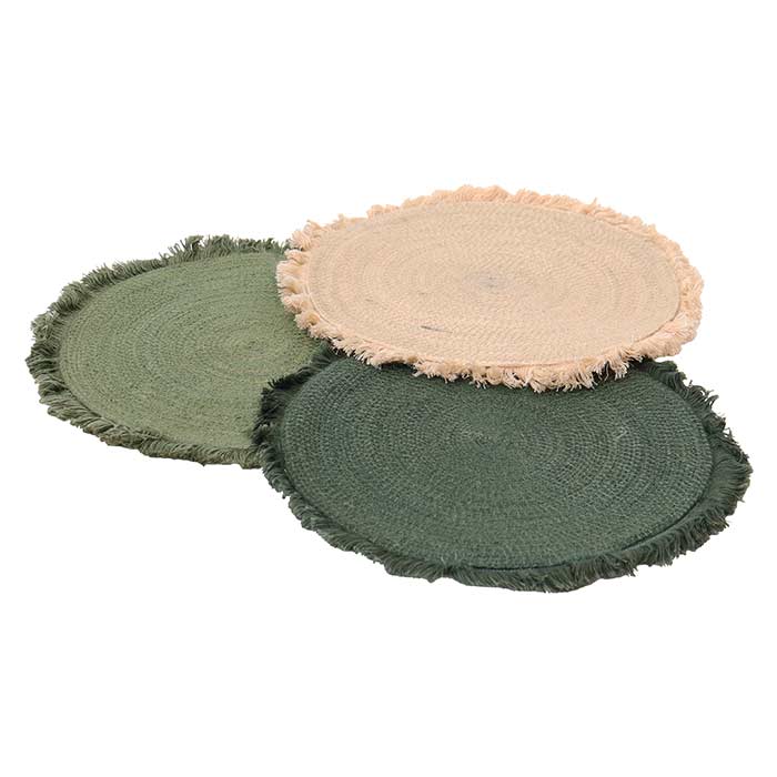 Sottopiatto Madeira Green Tone - 3 Col Ass