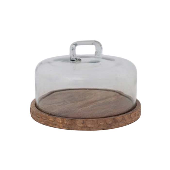 Piatto Deco con Cloche Vetro - S