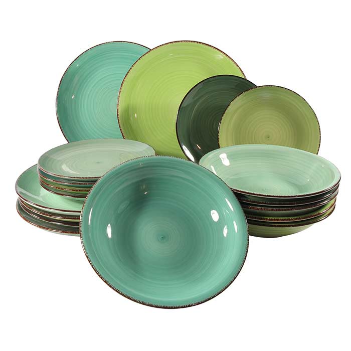 Posto tavola Green Tone - 18 Pz