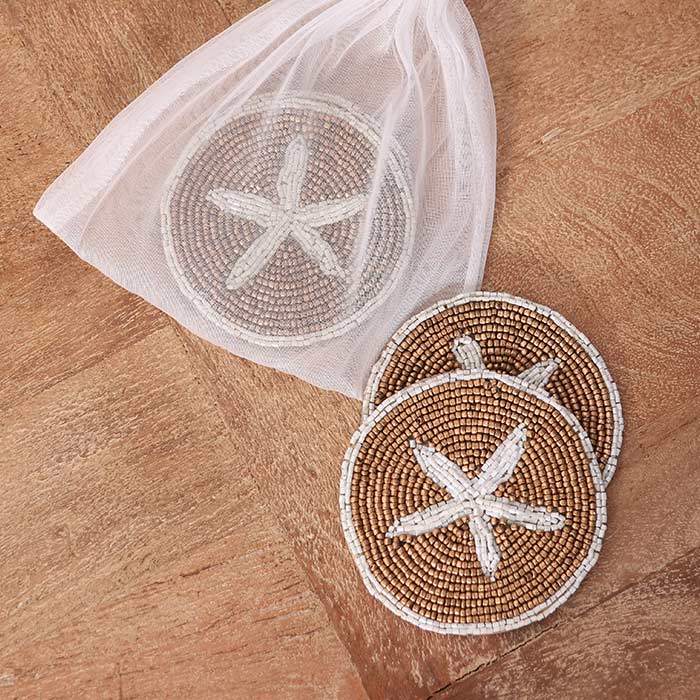 Sottobicchieri White Starfish - Set 4