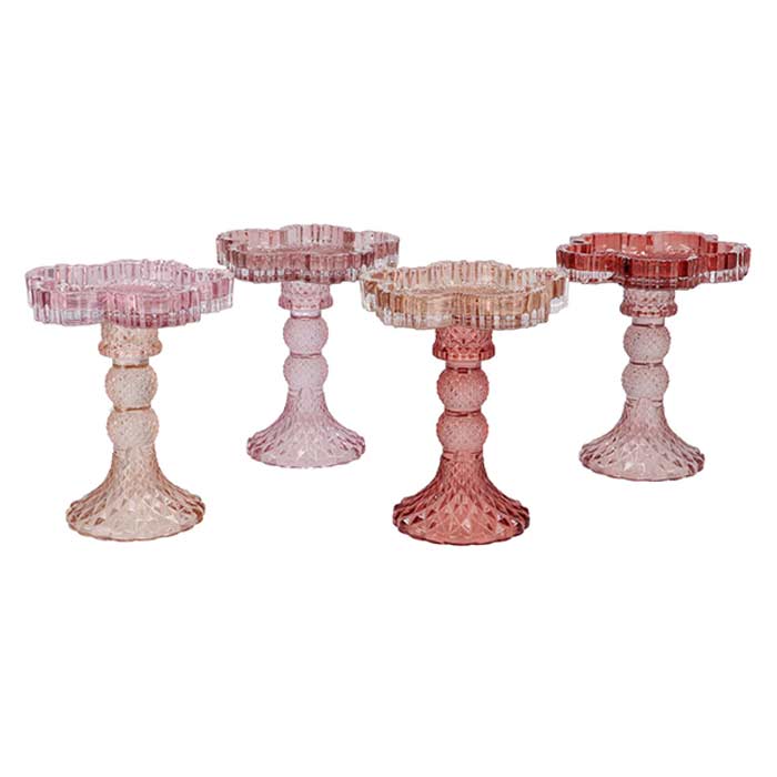 Portacandela Bloom Pink Tone - 4 Col Ass