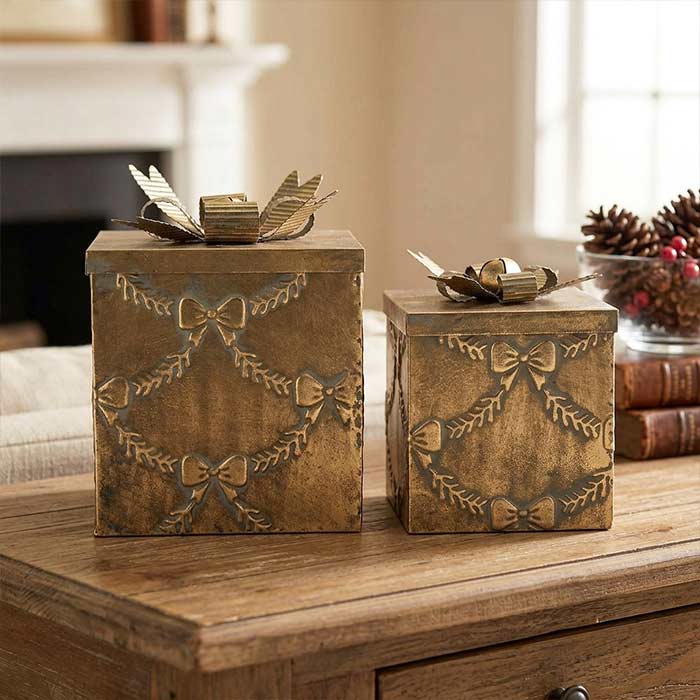 Box Noel Doré Square - Set 2