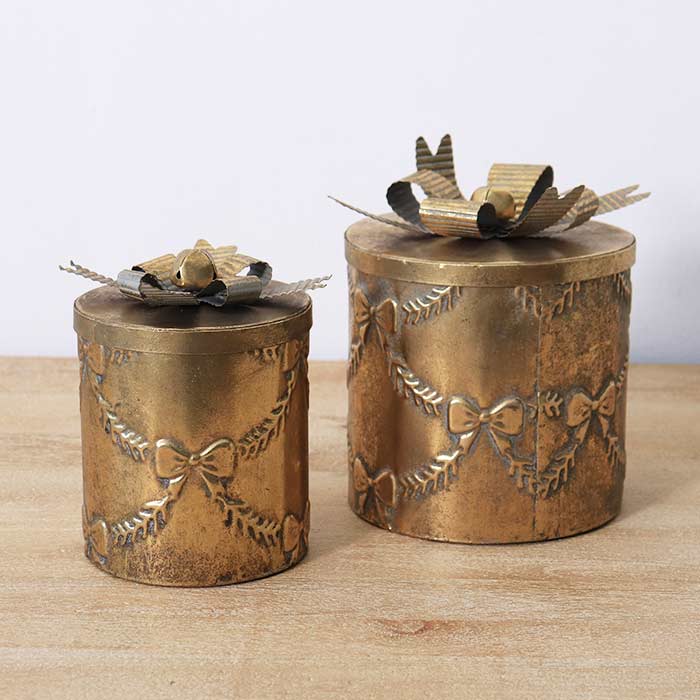 Box Noel Doré Round - Set 2