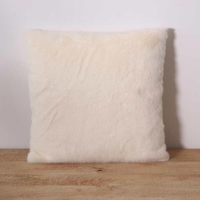 Cuscino Furry White - S