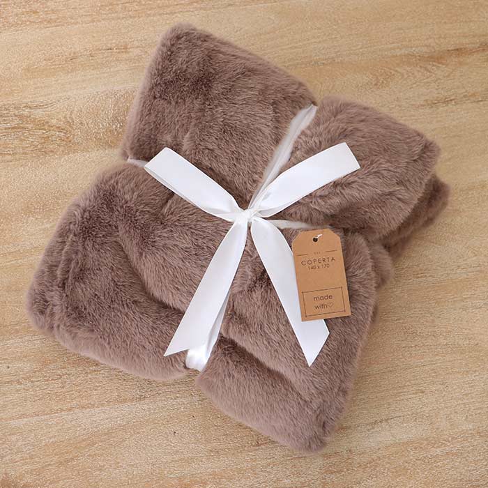 Coperta Furry Brown