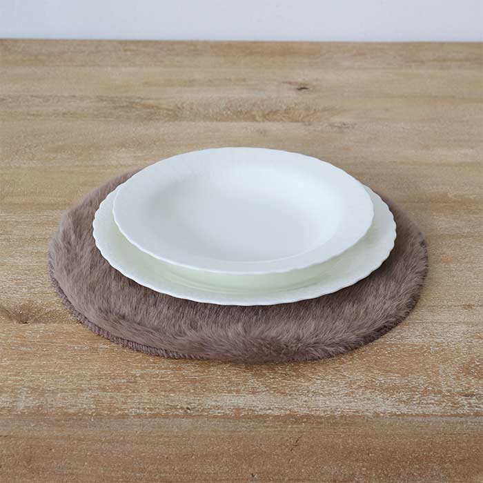 Sottopiatto Furry Brown