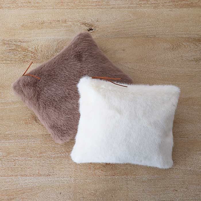 Pochette Furry Brown/White - L - 2 Col Ass