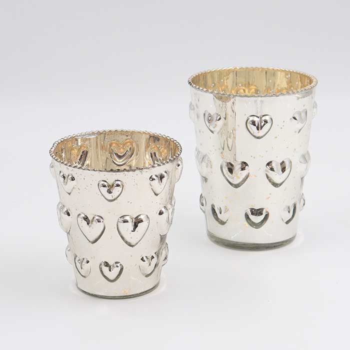 Portacandele Little Hearts - Set 2