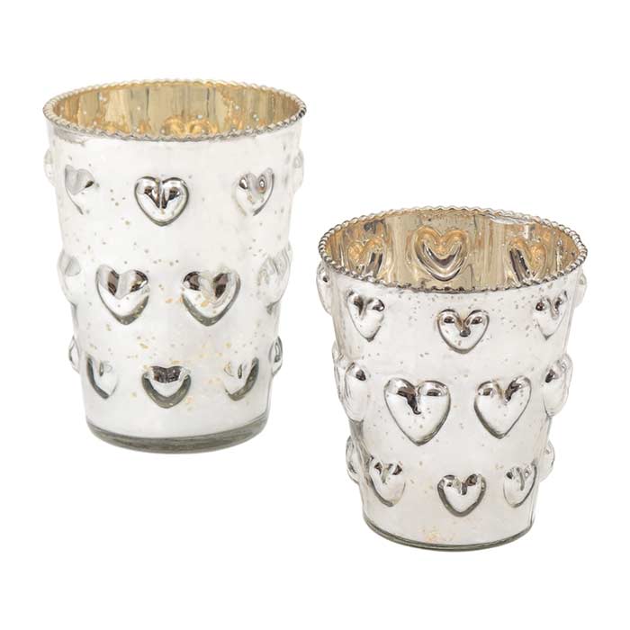 Portacandele Little Hearts - Set 2