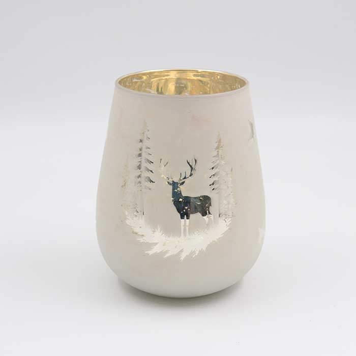 Portacandela White Forest - L
