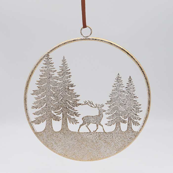 Decorazione Round Tree and Deer