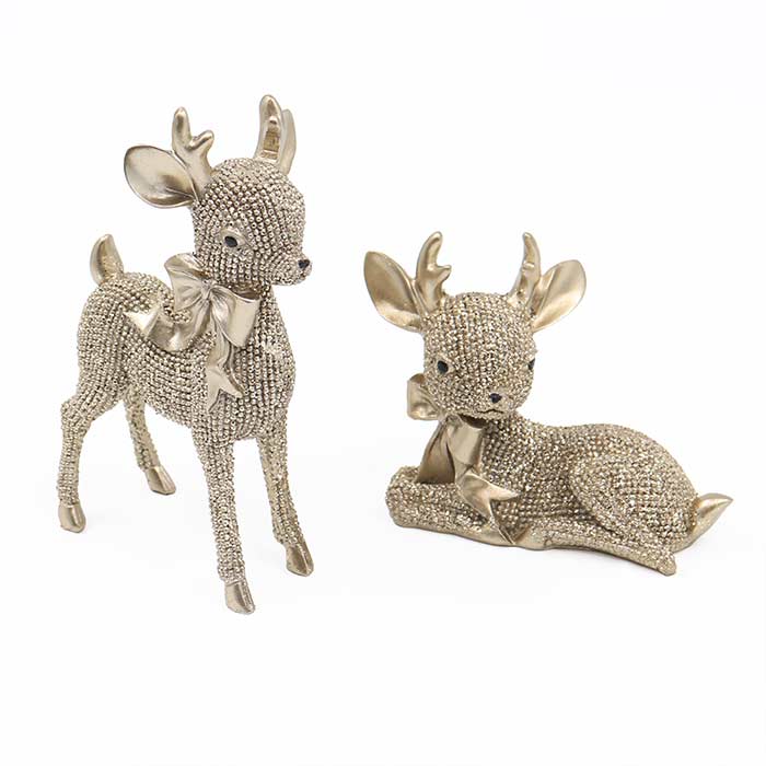 Decorazione Renna Glitter - 2 Mod Ass