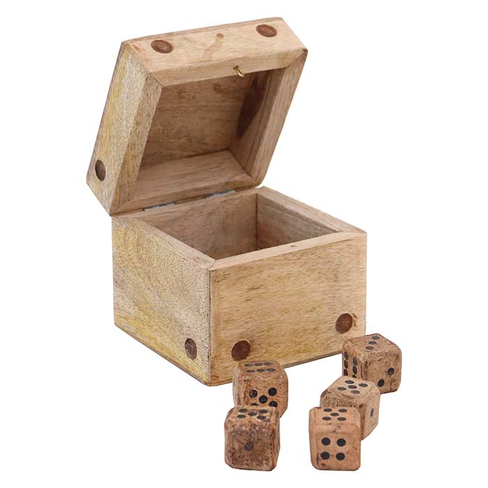 Scatola Game Con 5 Dadi