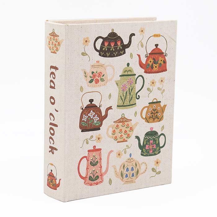 Scatola Libro Scomparti Tea O'Clock