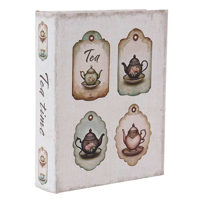 Scatola Libro Scomparti Tea Label