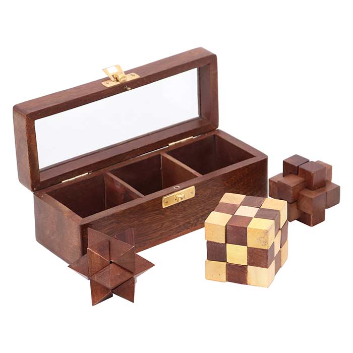 Scatola con Tre Rompicapo