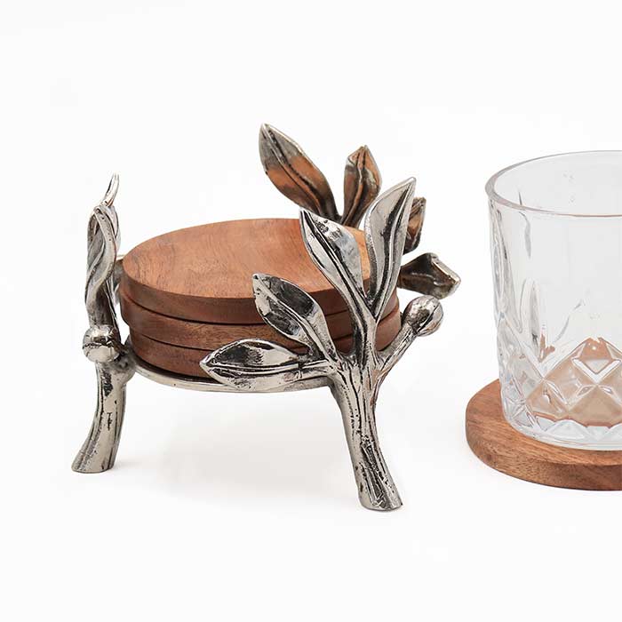 Sottobicchieri Masseria  Silver - Set 4
