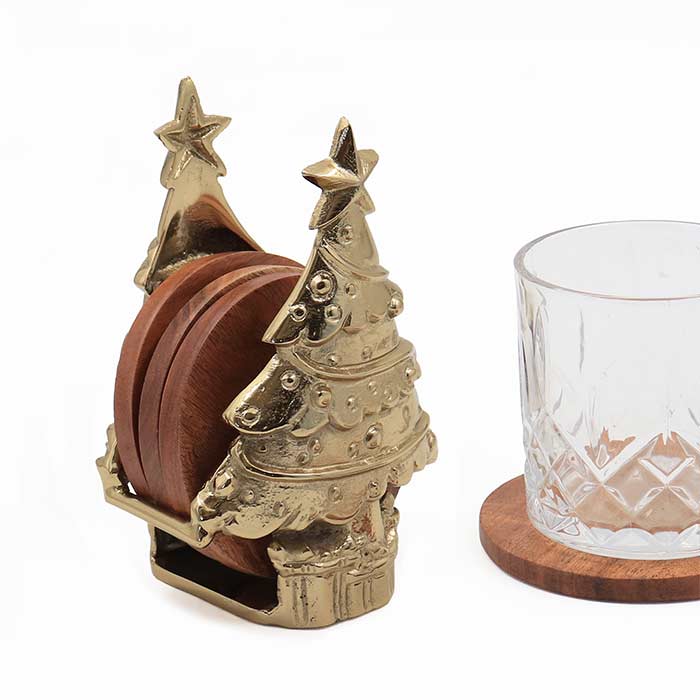 Sottobicchieri North Pole Gold - Set 4