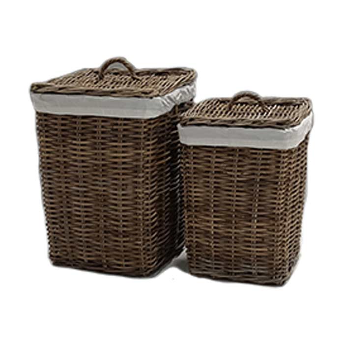 Cesti Biancheria Club Rattan - Set 2