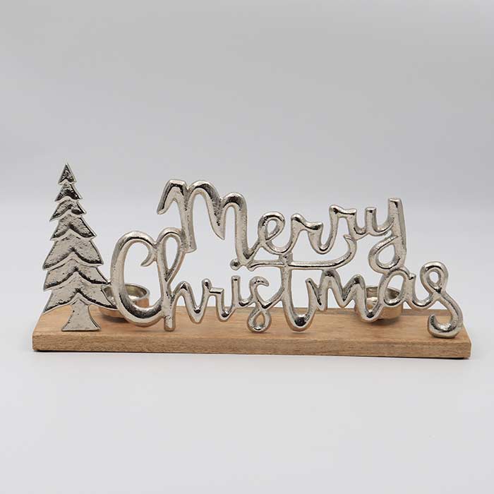 Decorazione Merry Chistmas Silver