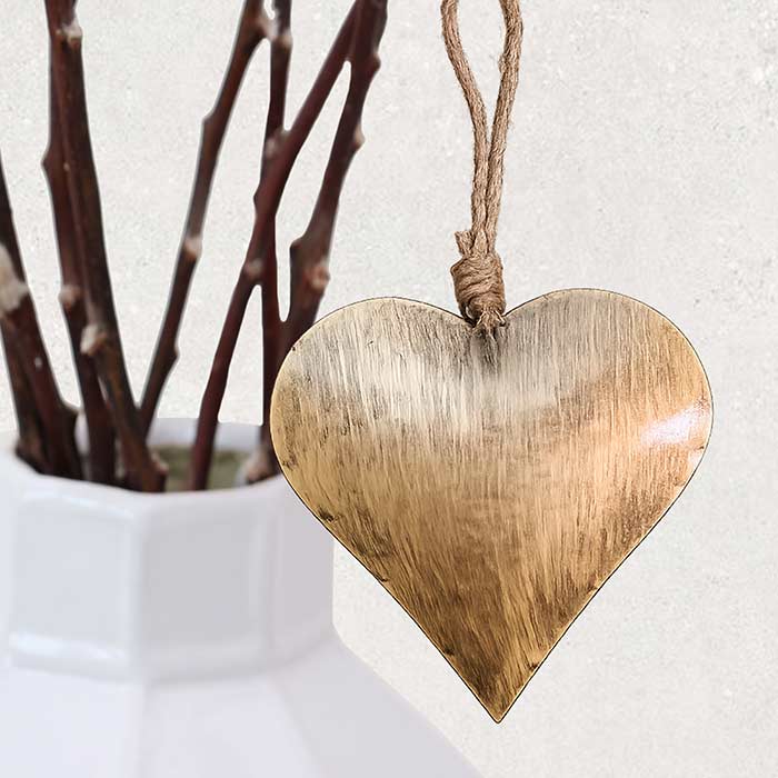 Decorazione Gold Heart - L