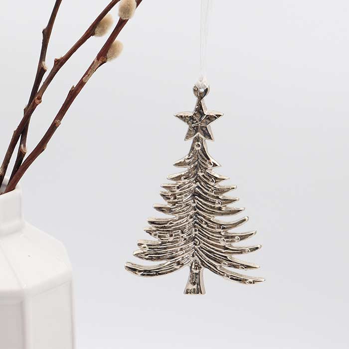 Decorazione Tree Silver